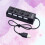 Concentrador USB negro, divisor de 4 puertos USB 2.0 6