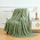 Flannel Throw Blanket Sage Green 50x60 inches 1