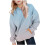 Moletom oversized com capuz para adolescentes, manga longa e estampa degradê. 2