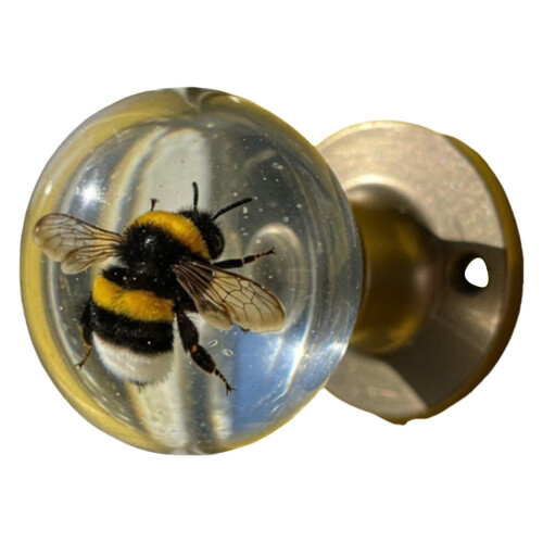 Clear Flower Door Handle Artistics Crystals-Honeyworm