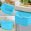 Plastic Kitchen Trash Can with Hanging Basket and 6