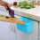 Plastic Kitchen Trash Can with Hanging Basket and 8