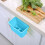 Plastic Kitchen Trash Can with Hanging Basket and 7