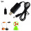 Mosiee1PCS Καλώδιο Τροφοδοτικού USB5V σε 9/12V Boost Steep Up με 1* Προσαρμογέα DC5.5/3.5mm 8