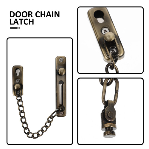Stainless Steel Chain Door Lock Rust-Resistant 1 Pack 2