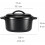 Round pre-seasoned cast iron mini Dutch oven 2-quart black 5