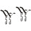 Rain Chain Adapter Set Metal Drain Pipe Hook 4 Sets 1