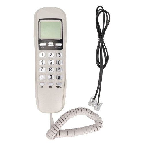 Landline Phone Lightweight with LCD Screen and Redial 2