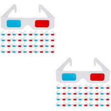 Paper 3D Anaglyph Glasses Universal 80 pcs