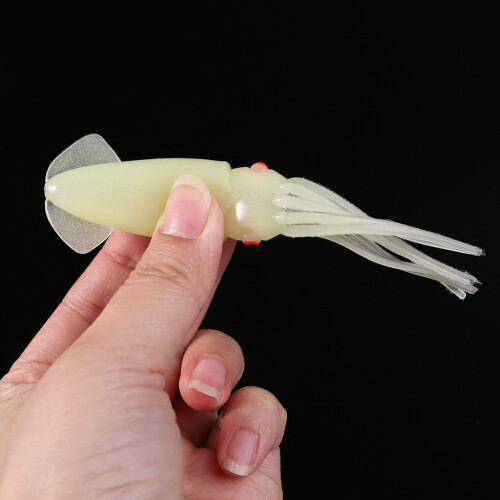 Soft lures Squid Skirt Artificial Baits Lures Saltwater-White 1