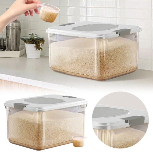 Rice Storage Container Airtight with Measuring Cup 1