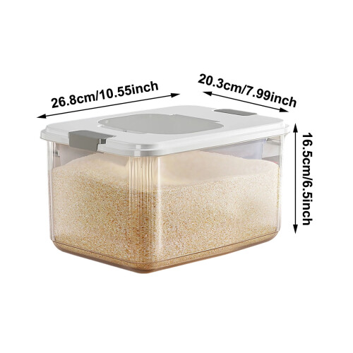 Rice Storage Container Airtight with Measuring Cup 2