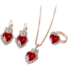 Heart Pendant Earrings Set for Women 1 Pair