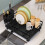 Dish Rack with Drainage and Storage for Kitchen Countertops 1