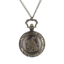 Steampunk Pocket Watch with Roman Numerals Vintage Quartz