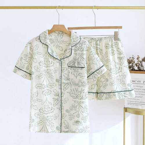 Women's Lightweight Cotton Summer Pajama Set 2