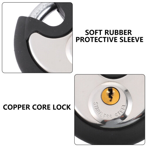 Ensemble de cadenas ronds en acier inoxydable avec protection 2