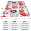 Microfiber Flannel Blanket 60x50 Inches Red Pink Black Lips 2