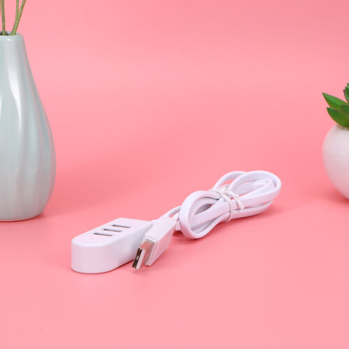 Concentrador de carga USB de 3 puertos Eease con salida de 3 A, 1,2 m, blanco 2