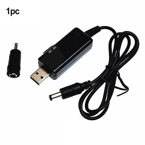 Mosiee1PCS Καλώδιο Τροφοδοτικού USB5V σε 9/12V Boost Steep Up με 1* Προσαρμογέα DC5.5/3.5mm 2