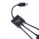 USB-C to Dual USB-A OTG Hub Cable 1-to-3 7
