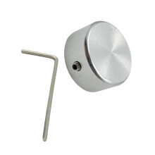 Performances Grade Pedal Knob Protector Metal Texture-Silver