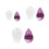 Mini silicone mold for epoxy resin water drop shape 1