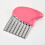Vegetable Cutter Stainless Steel Wave Potato Cutter Pink 1
