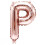 Letter Balloon Rose Gold 80 cm 1