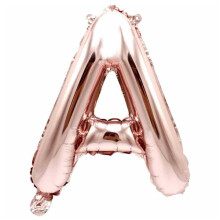 Letter Balloon Rose Gold 80 cm A