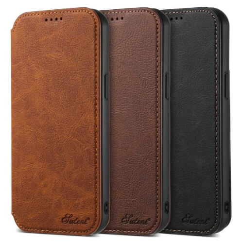 iPhone 13 Pro Max wallet case light brown