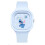 Analog Quartz Square Watch with Silicone Strap 1