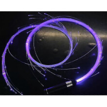 LED Fiber Optic Dance Whip Purple 1pc