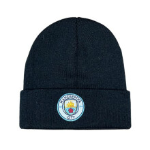 Manchester City football beanie hat stretch knit