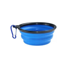 Dog Bowl Foldable Portable 350 ml Blue