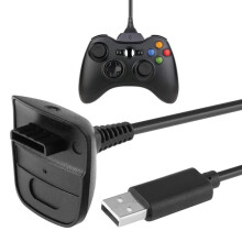 Xbox 360 controller charging cable black 150cm