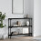 vidaXL console table black engineered wood 100x22.5x75 cm 1