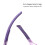 Klare PC-Brille, winddichte Schutzbrille-Weiße violette Stücke 8