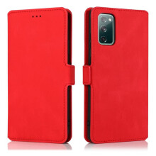 Wallet Case for Samsung Galaxy S23 FE Red Storage Durable