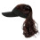 Outdoor wig hat with ponytail baseball cap 1