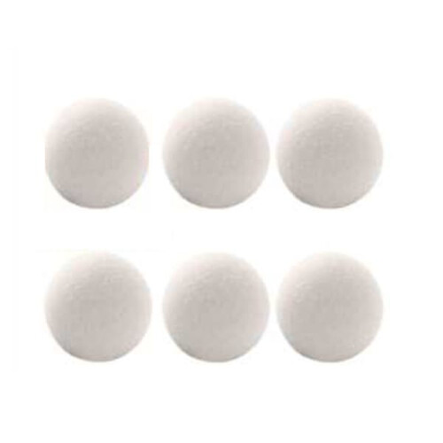 Wool Dryer Balls White 3 cm 6-Pack