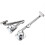 Hydraulic hinge set for cabinet doors soft-close 2 pcs 1
