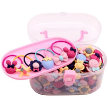 Rubber Hair Bands Multicolored 40 pcs