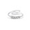 Antistressring silver justerbar med roterande pärlor 1