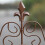 Gartenspalier, Vintage-Metall mit Fleur-De-Lis-Endstücken 7
