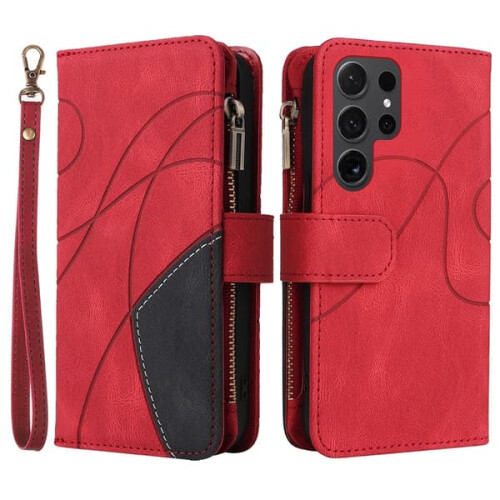 KS Wallet Case for Samsung Galaxy S24 Ultra - Red