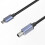 Cabo de impressora USB-C para USB-B preto, 1 m 1