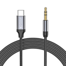 USB-C til 3,5 mm aux-kabel svart 120 cm