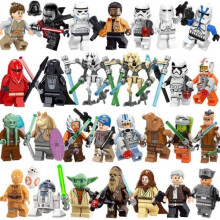 Star Wars bouwblokken minifiguren Luke en Darth Vader set