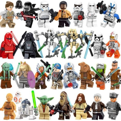 Star Wars Baustein-Minifiguren-Set Luke und Darth Vader